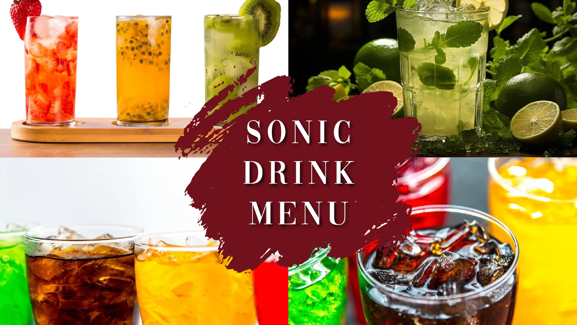 Sonic Drinks Menu With Prices 2024