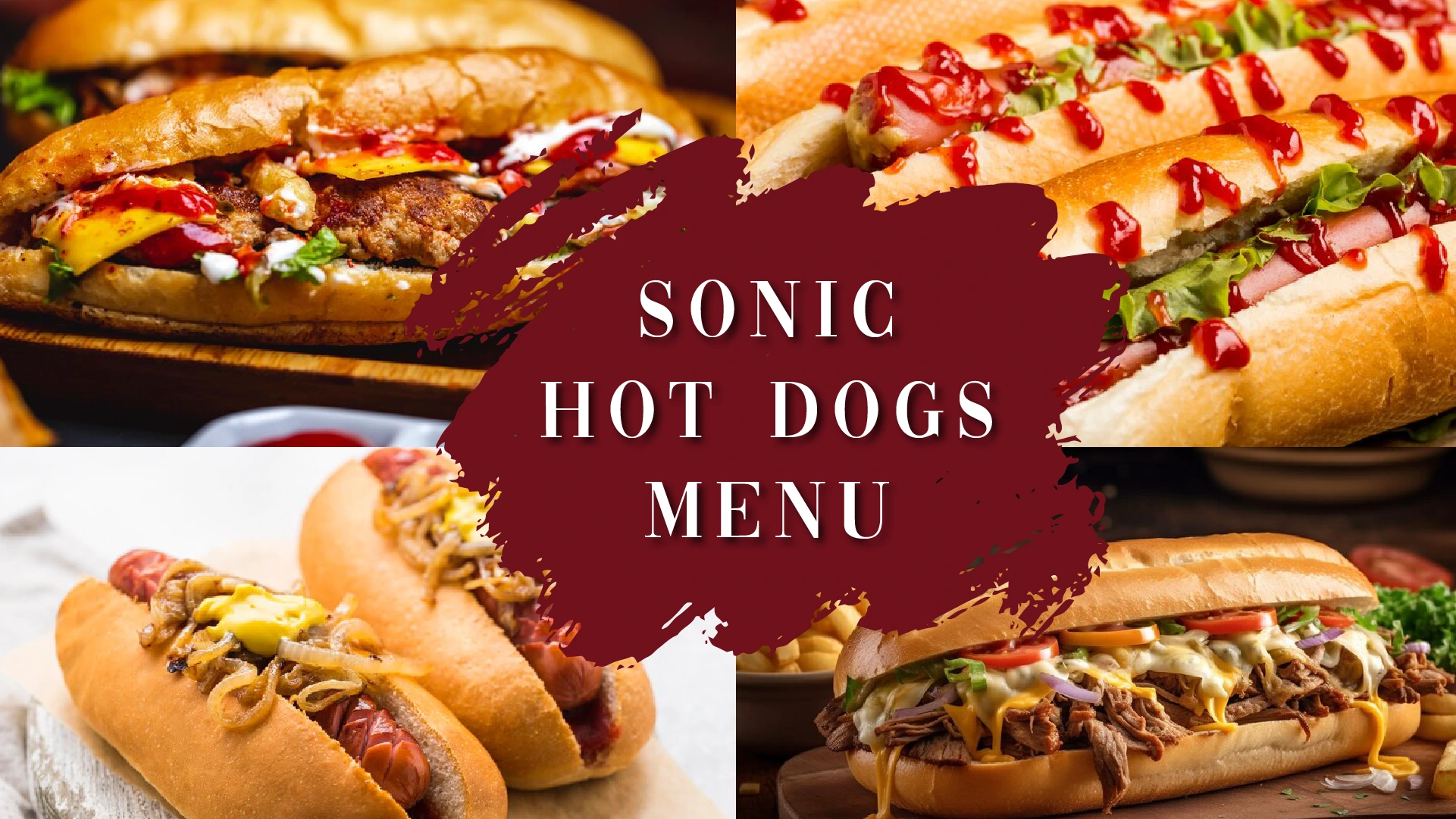 Sonic Hot Dogs Menu With Prices