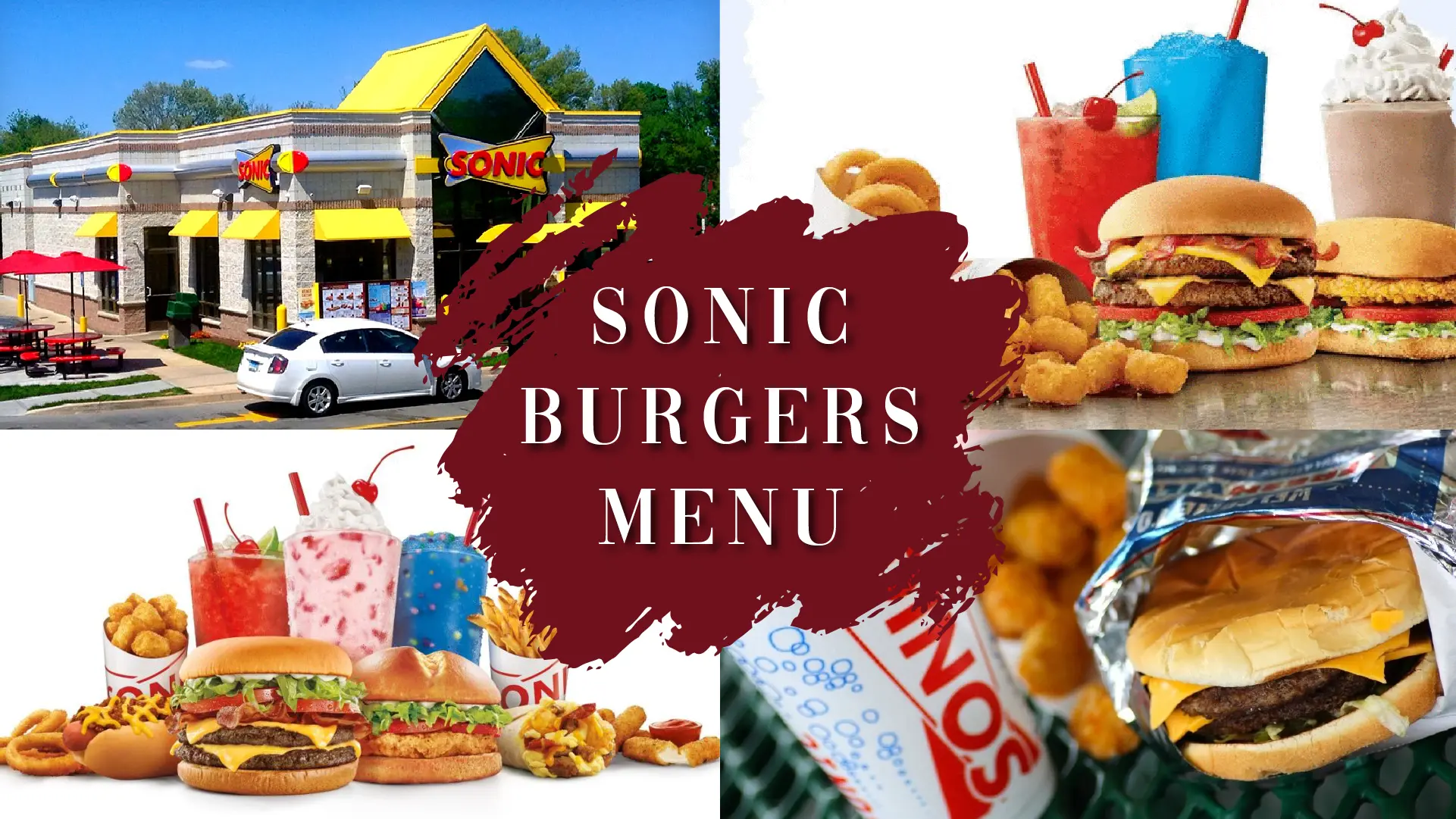 Sonic Burgers Menu With Price -2024