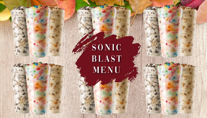 Sonic Blast Menu With Prices, Pictures And Calories 2024