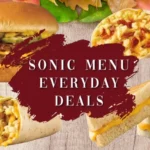 Sonic Menu Everyday Deals